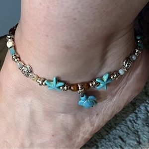 Beach themed anklet